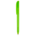 Stylo promotionnel rétractable en encre bleue BIC® Super Clip Clear couleur vert