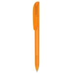 Stylo promotionnel rétractable en encre bleue BIC® Super Clip Clear couleur orange