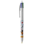 Stylo BIC personnalisé avec encre quadrichromique BIC® 4 Colours couleur blanc