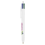 Stylo BIC personnalisé avec encre quadrichromique BIC® 4 Colours couleur blanc