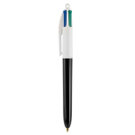 Stylo BIC personnalisé avec encre quadrichromique BIC® 4 Colours couleur blanc/noir