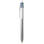 Stylo 4 couleurs personnalisé avec logo BIC® 4 Colours Glacé couleur argenté