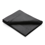 Couverture en polaire fine avec sac de transport 160 g/m² Polar Soft couleur noir