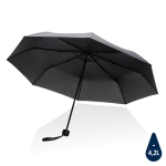 Parapluie pliant en plastique recyclé de couleur vive Ø95 Aware RPET couleur noir