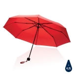 Parapluie pliant en plastique recyclé de couleur vive Ø95 Aware RPET couleur rouge