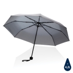 Parapluie pliant en plastique recyclé de couleur vive Ø95 Aware RPET couleur gris graphite