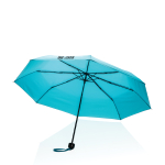 Parapluie pliant en plastique recyclé de couleur vive Ø95 Aware RPET couleur bleu ciel avec zone d'impression