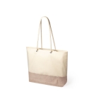 Sac en jute et coton résistant avec poignées renforcées Jute Summer couleur naturel première vue