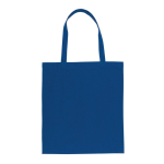 Sac de merchandising durable en coton recyclé 145 g/m2 Waterless couleur bleu