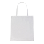 Sac de merchandising durable en coton recyclé 145 g/m2 Waterless couleur blanc