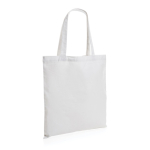 Sac de merchandising durable en coton recyclé 145 g/m2 Waterless couleur blanc deuxième vue