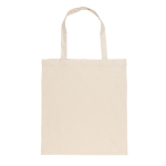 Sac de merchandising durable en coton recyclé 145 g/m2 Waterless couleur beige