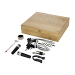 Set de 9 accessoires personnalisés pour le vin Set Gran Reserva couleur bois clair