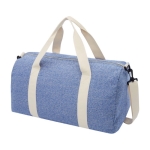 Sac en polyester et coton recyclé avec sangle ajustable Casual couleur bleu chiné