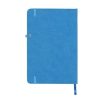 Cahier publicitaires avec poche intérieure A5 pages lignées Cuadro couleur bleu deuxième vue arrière