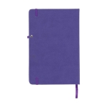 Cahier publicitaires avec poche intérieure A5 pages lignées Cuadro couleur violet deuxième vue arrière