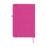 Cahier publicitaires avec poche intérieure A5 pages lignées Cuadro couleur fuchsia deuxième vue arrière