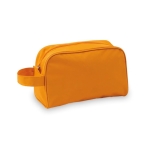 Trousse de toilette personnalisée en polyester à couleur vive Handle couleur orange première vue