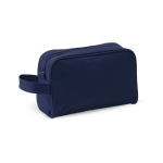 Trousse de toilette personnalisée en polyester à couleur vive Handle couleur bleu marine première vue