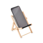 Support pliable de téléphone en forme de chaise longue DeckChair couleur noir sixième vue