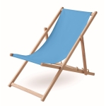 Chaise longue en bois avec différentes positions Chaise de plage Relax couleur turquoise