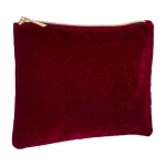 Pochette d'entreprise en velours avec poignée dorée Elegant couleur bordeaux