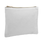 Pochette d'entreprise en velours avec poignée dorée Elegant couleur blanc