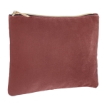 Pochette d'entreprise en velours avec poignée dorée Elegant couleur rose