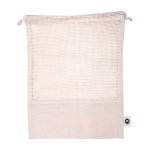 Sac filet à cordon idéal pour les fruits solides 4 kg Cotton Fruit couleur beige