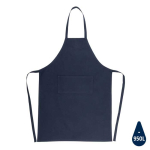 Tablier personnalisé durable 180 g/m2 Cosmopolitan Eco couleur bleu marine quatrième vue