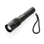 Lampe torche personnalisée en aluminium rechargeable par USB GearX couleur noir cinquième vue