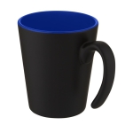 Tasse en céramique bicolore avec anse originale de 360ml Air Matt couleur bleu