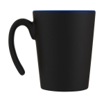 Tasse en céramique bicolore avec anse originale de 360ml Air Matt couleur bleu deuxième vue arrière