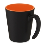 Tasse en céramique bicolore avec anse originale de 360ml Air Matt couleur orange