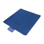 Nappe pique-nique étanche en plastique PET recyclé 140 g/m² Mountain couleur bleu roi deuxième vue