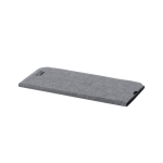 Tapis de souris pliable avec chargeur sans fil en RPET Wireless couleur gris première vue