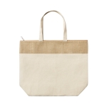 Sac isotherme en coton avec fermeture éclair 225 g/m2 Juco couleur beige première vue