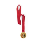 Médaille en métal doré avec ruban en polyester pour cadeau Champ deuxième vue