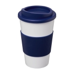 Mug à emporter avec couvercle à visser 350ml White Americano couleur bleu foncé