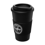 Mug à emporter avec couvercle à visser 350ml White Americano vue impression sérigraphique