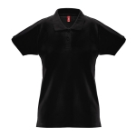 Polo pour femmes multiples coloris en coton 240 g/m² THC Monaco couleur noir première vue