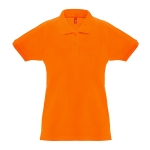 Polo pour femmes multiples coloris en coton 240 g/m² THC Monaco couleur orange première vue