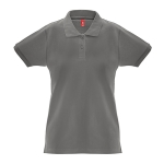 Polo pour femmes multiples coloris en coton 240 g/m² THC Monaco couleur gris foncé première vue