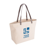 Sac en lin personnalisé avec logo pour usage quotidien 260 g/m2 avec zone d'impression