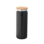 Thermos en acier à double paroi et bouchon en liège 600ml Design couleur noir