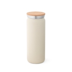 Thermos en acier à double paroi et bouchon en liège 600ml Design couleur beige