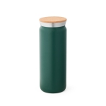 Thermos en acier à double paroi et bouchon en liège 600ml Design couleur vert foncé