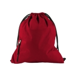 Sac cordon floqué avec votre logo en couleur et imperméable Repellent couleur rouge première vue