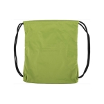 Sac cordon floqué avec votre logo en couleur et imperméable Repellent couleur vert clair première vue