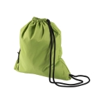 Sac cordon floqué avec votre logo en couleur et imperméable Repellent couleur vert clair cinquième vue